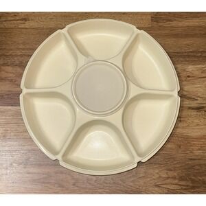 Vintage Tupperware Divided Relish Tray and Dip Bowl